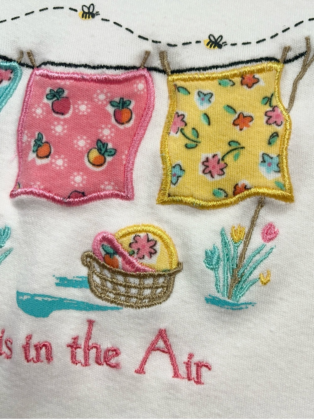 Gymboree Vintage 1998 Spring Is In The Air Embroidered Ringer Shirt 5 6 XL - Picture 11 of 14